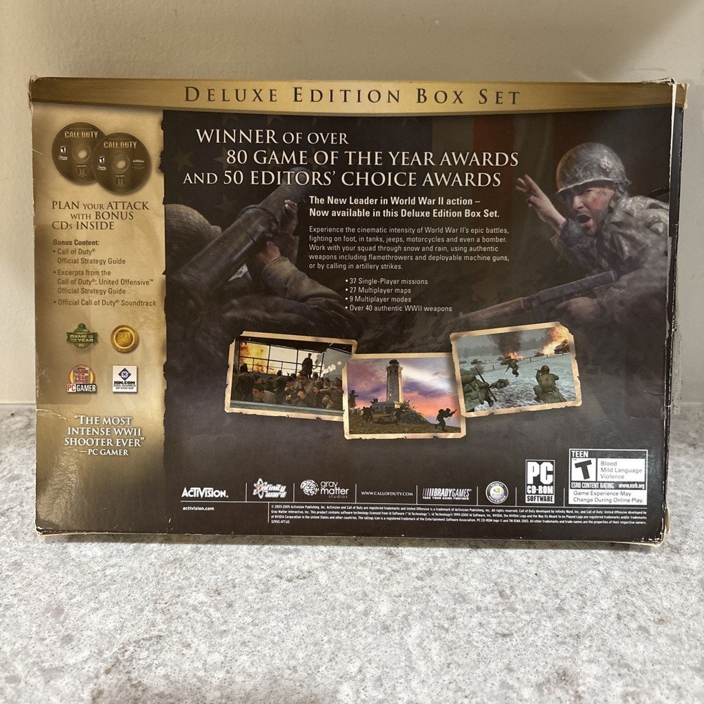 Call of Duty Deluxe Edition Game Of The Year & United Offensive* Box Set - Picture 3 of 14